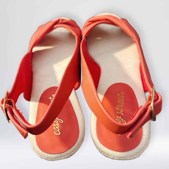 NEW Easy Street Women’s Slingback Espadrille Color: Red, Size 12M - Picture 5 of 12